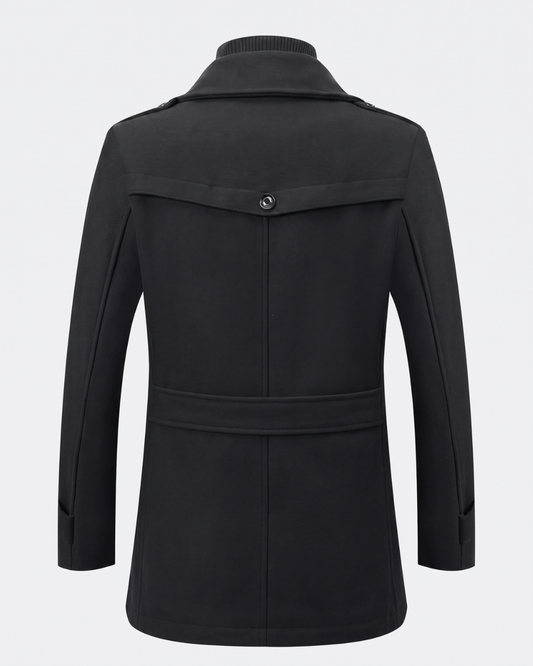 Cappotto da Uomo con Zip e Collo Alto