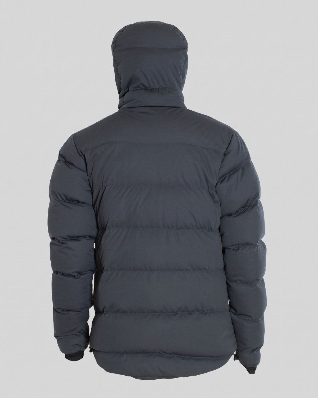 Giacca Imbottita Uomo con Cappuccio Grigio Scuro e Zip