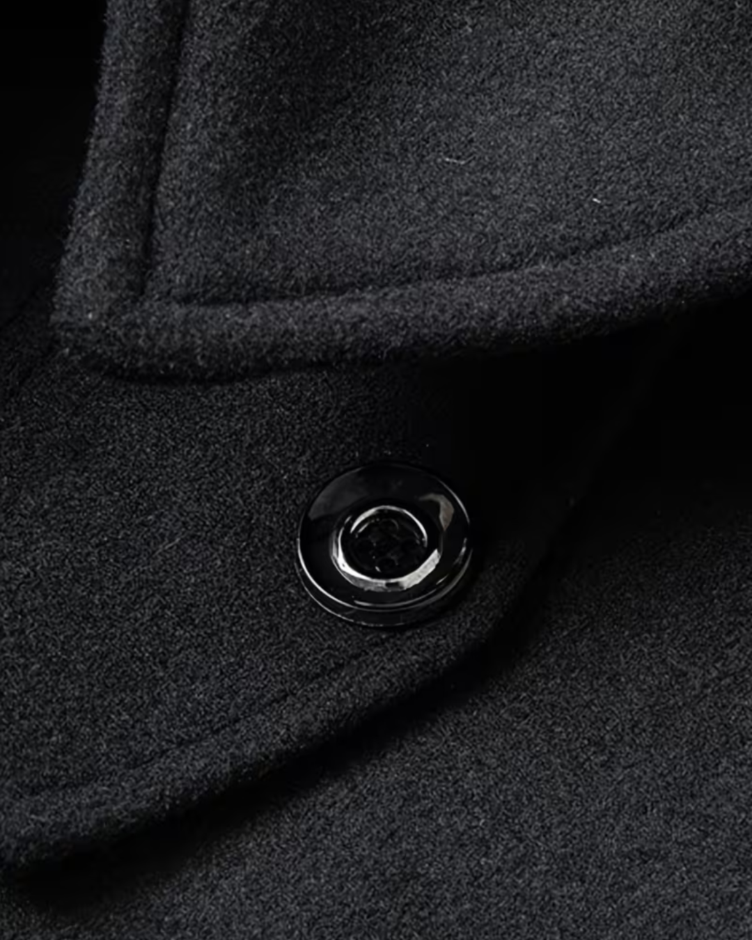 Cappotto da Uomo con Zip e Collo Alto