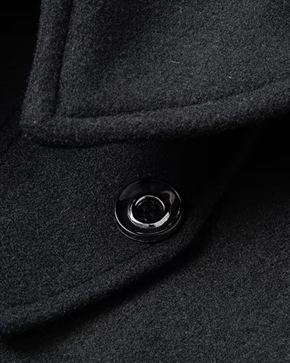 Cappotto da Uomo con Zip e Collo Alto