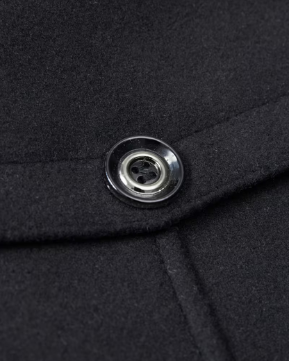 Cappotto da Uomo con Zip e Collo Alto