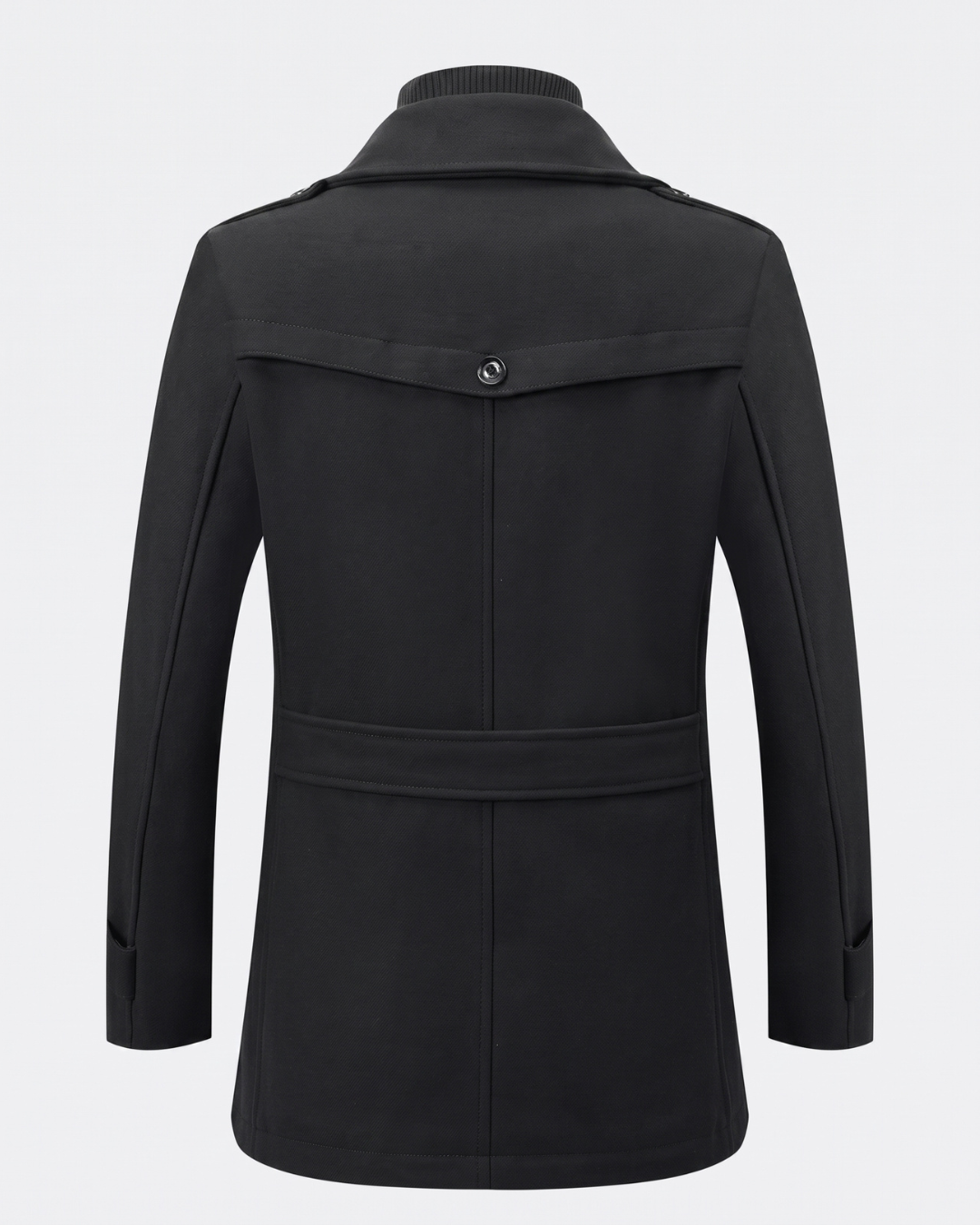 Cappotto da Uomo con Zip e Collo Alto