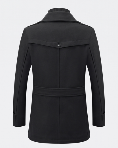 Cappotto da Uomo con Zip e Collo Alto