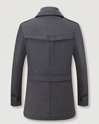 Cappotto da Uomo con Zip e Collo Alto