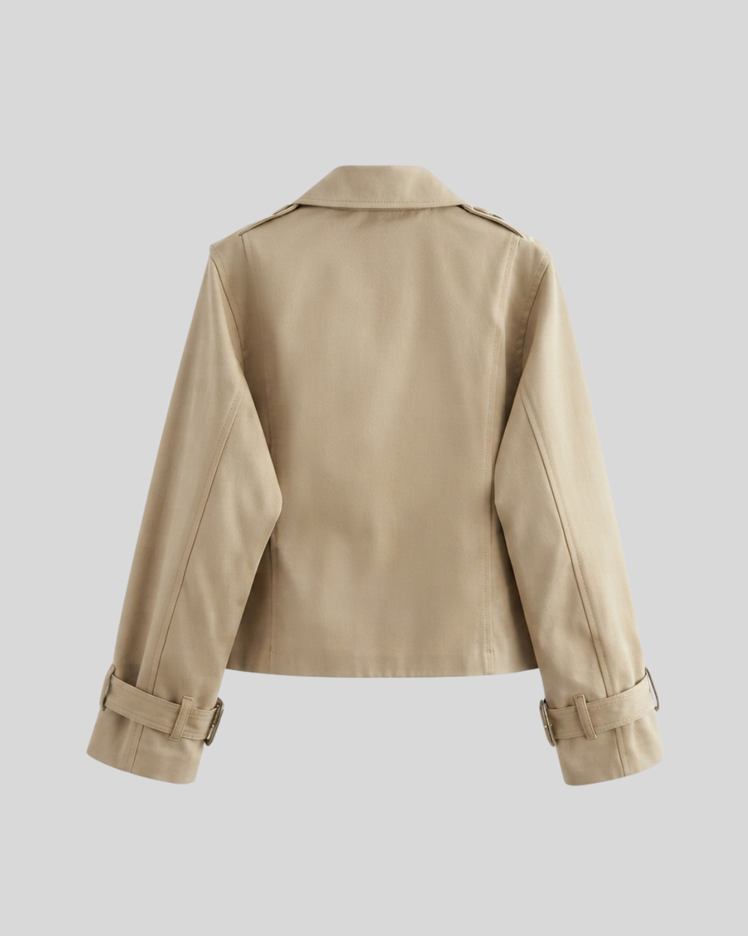 Giacca Corta Donna Trench Doppio Petto Colori Disponibili